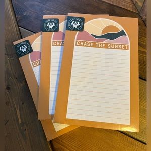 Chase The Sunset note pad- bundle all & save or price per pad. Comment to save